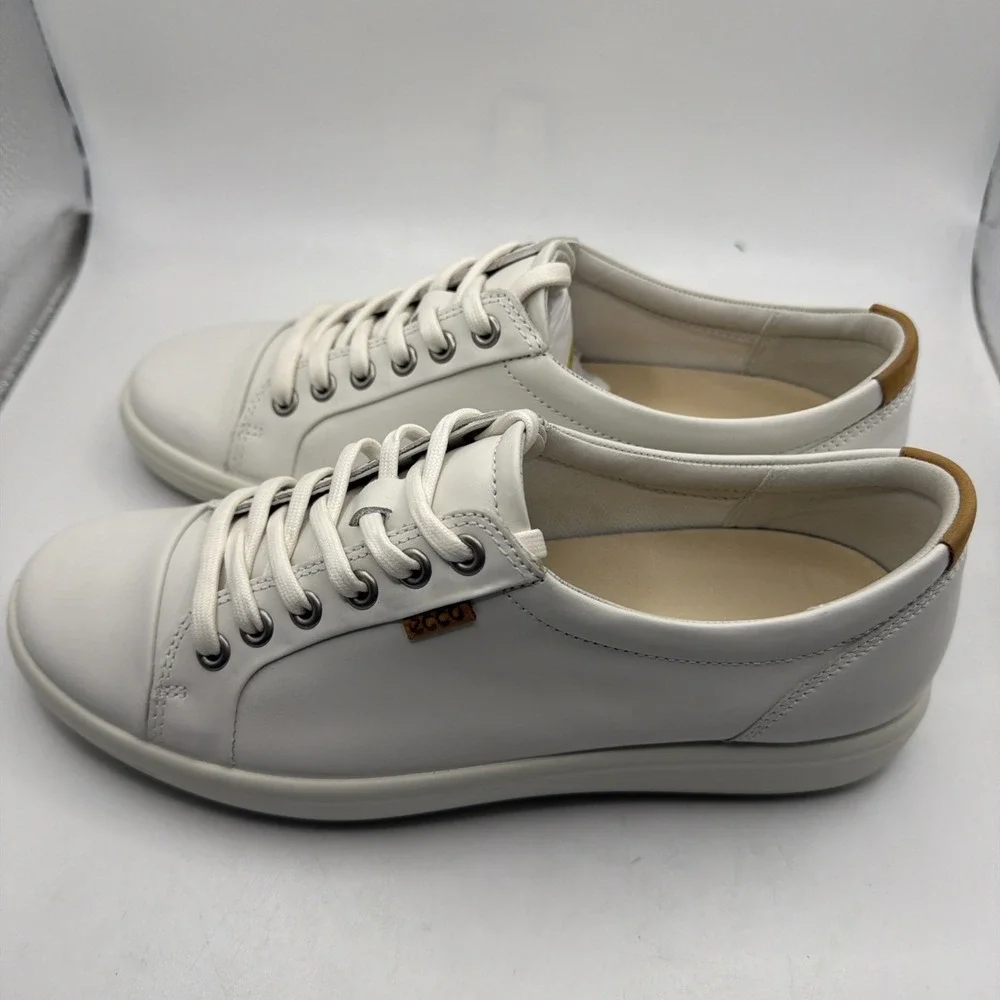 Ecco Women's Soft 7W White Lace Up Sneakers 43000301007. EU 38 US 7-7.5 New